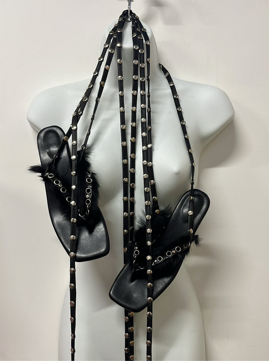 PANTHER STUD LACE UPS